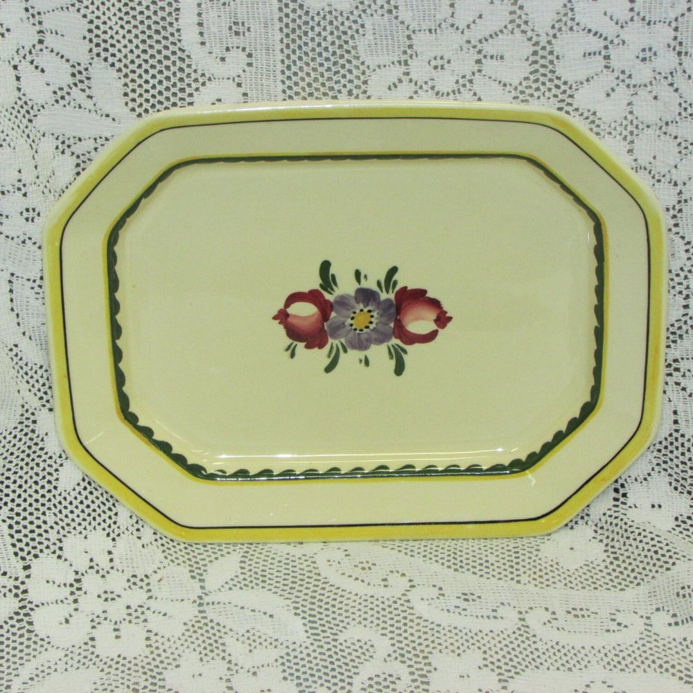 Antique Serving Platter GEORGE JONES & SON Crescent Ivory England Cottagecore